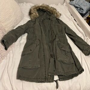 Small green American eagle coat